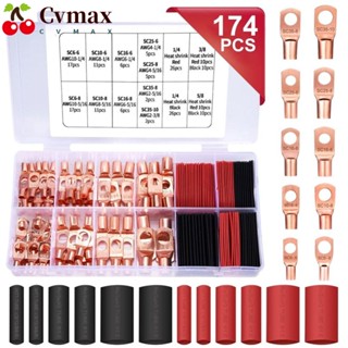 Cvmax ปลายสายเคเบิลแบตเตอรี่ ทองแดง AWG 10 8 6 4 2 10 ขนาด พร้อมแผงพลังงานแสงอาทิตย์ 92 ชิ้น