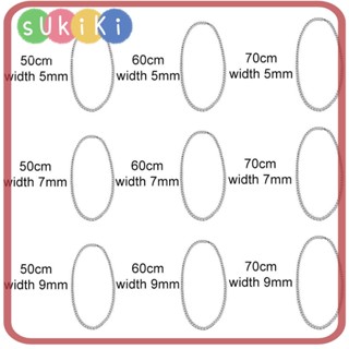 Sukiki สายโซ่ สีทอง สีเงิน สไตล์พังก์ โกธิค 5/7/9/มม.