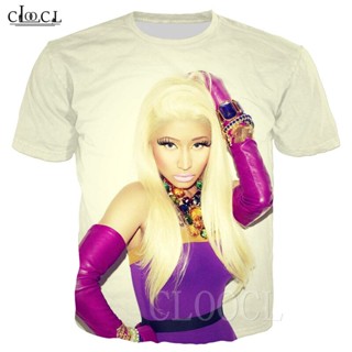 เสื้อยืด แนวสตรีท ลายนักร้อง Nicki Minaj