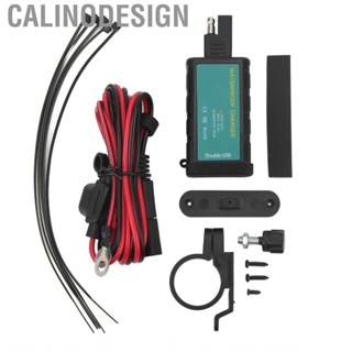 Calinodesign Electric Bike Motorcycle Phone SAE Plug 1.4m OT End to USB 12V Dual QC3.0 Charging Adapter