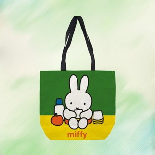 🚕พร้อมส่ง🚕Miffy กระเป๋าสะพายไหล่ กระเป๋าช้อปปิ้ง ผ้าแคนวาส ผ้าออกซ์ฟอร์ด แบบหนา ลายน่ารัก