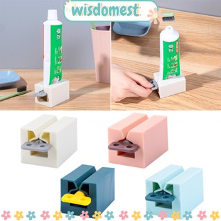 WISDOMEST เครื่องบีบยาสีฟัน หลอดม้วน อเนกประสงค์ แฟชั่น อุปกรณ์เสริม สําหรับห้องน้ํา 1 ชิ้น