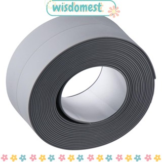 Wisdomest เทปกาว PVC กันน้ํา สีเทา 1.5 นิ้ว X 10.5 ฟุต สําหรับตกแต่งอ่างล้างหน้า 2 แพ็ก