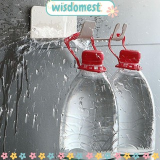 Wisdomest ชั้นวางไดร์เป่าผม แบบเหล็ก ไม่ต้องเจาะ ประหยัดพื้นที่ สีขาว สําหรับห้องน้ํา