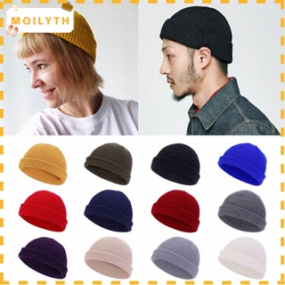 Moilyth หมวกบีนนี่ ผ้าถัก สีพื้น สไตล์ทหารเรือ