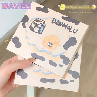 Wave 【ลดราคา 99 】ชุดแต่งหน้านมชีสกระดานอายแชโดว์ 10 สีตะกั่ว/มุกกล่องเอฟเฟกต์กันน้ำอายแชโดว์พาเลทเนื้อแมทลิปเกลซกล่องของขวัญปัดแก้มสไตล์นักเรียนลิปสติกไวท์เทนนิ่ง