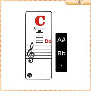 [Lslhj] สติกเกอร์ติดแป้นพิมพ์เปียโน ใช้ซ้ําได้ ไม่มีสารตกค้าง