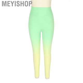 Meyishop Butt Lifting Yoga Trousers Absorb Moisture Elasticity High Waisted Compression Seamless Fast Drying for Dancing