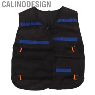 Calinodesign Kids Black Jacket Vest Breathabable Outdoor with Pockets for Shooting Toys