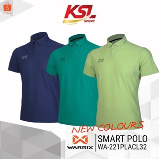 WARRIX รุ่น SMART POLO เสื้อโปโลวอริกซ์ วาริกซ์ สีล้วน (WA-221PLACL32) สีกรมท่า/เขียว/เขียว่อน