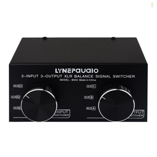 LYNEPAUAIO Balanced XLR Signal Switcher: Convert to Unbalanced RCA for Enhanced Audio Flexibility