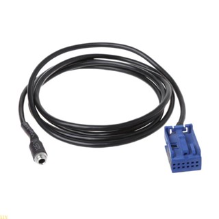 Xin Aux o อะแดปเตอร์สายเคเบิ้ล W203 Female Plug Input Wire สําหรับเครื่องเล่นวิทยุ