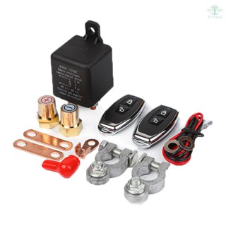 12 V Car Relay 200A Remote Dual Wireless Remote Disconnect Switch Copper Coil Battery Isolator