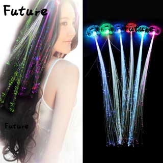 Future กิ๊บติดผมไฟเบอร์ออปติก เรืองแสง Led หลากสี สําหรับตกแต่งปาร์ตี้ฮาโลวีน คริสต์มาส