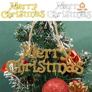 ป้ายตัวอักษรภาษาอังกฤษ Merry Christmas สําหรับแขวนตกแต่งบ้าน เทศกาลคริสต์มาส DIY