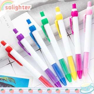 Solighter ปากกาลูกลื่น ริบบิ้นโบว์ หลากสี 10 ชิ้น