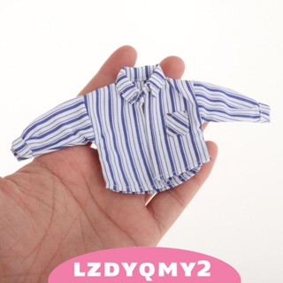 [Lzdyqmy2] เสื้อเชิ้ตลําลอง ขนาดเล็ก 1:12 แบบพกพา ทนทาน สําหรับตุ๊กตา ฟิกเกอร์ผู้ชาย 6 นิ้ว