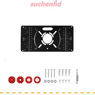 Suchenhd แผ่นเราเตอร์ พลาสติกอลูมิเนียม แบบพกพา สําหรับงานไม้|พร้อมอุปกรณ์เสริมช่างไม้