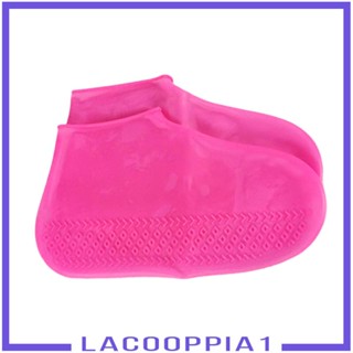 [Lacooppia1] ผ้าคลุมรองเท้าบูท ซิลิโคน กันน้ํา กันฝน สําหรับเด็ก และผู้ใหญ่