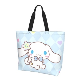 【พร้อมส่ง】กระเป๋าถือ กระเป๋าสะพายไหล่ ผ้าโพลีเอสเตอร์ ลาย Cinnamoroll เหมาะกับการพกพาเดินทาง เล่นกีฬา สําหรับผู้หญิง