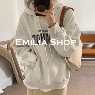 EMILIA SHOP เสื้อกันหนาว เสื้อแขนยาว เสื้อฮู้ด INS cozy ทนทาน ดูสวยงาม A98J1JE36Z230909