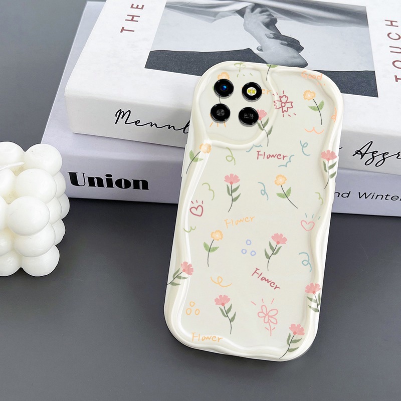 เคสโทรศัพท์มือถือแบบนิ่ม ใส กันกระแทก ลายดอกไม้เล็ก สําหรับ Infinix Smart 6 HD X6512