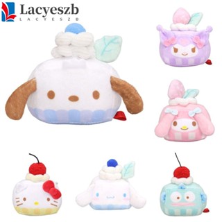 Lacyeszb พวงกุญแจ จี้ตุ๊กตาอนิเมะ My Melody Cinnamoroll Pochacco Pochacco ผ้ากํามะหยี่ขนนิ่ม ของขวัญเซอร์ไพรส์ สําหรับห้อยกระเป๋าเป้สะพายหลัง