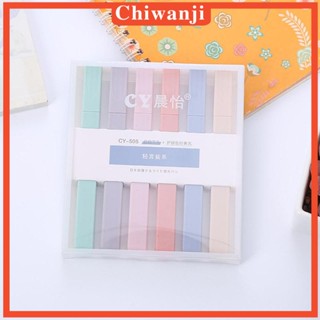 [Chiwanji] ไฮไลท์ปลายเฉียง 6 ชิ้น สําหรับทําการ์ด เครื่องเขียนนักเรียน เด็ก