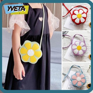 Yveta กระเป๋าสะพายข้าง ลายดอกไม้ สําหรับเด็กผู้หญิง