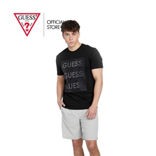GUESS เสื้อยืดผู้ชาย รุ่น XBYI37KAK90 สีดำ
