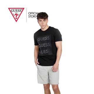 GUESS เสื้อยืดผู้ชาย รุ่น XBYI37KAK90 สีดำ