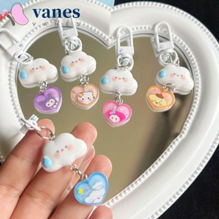 Vanes1 พวงกุญแจเรซิ่น รูปการ์ตูนคิตตี้ เมฆ Cinnamoroll Kuromi สําหรับห้อยโทรศัพท์มือถือ