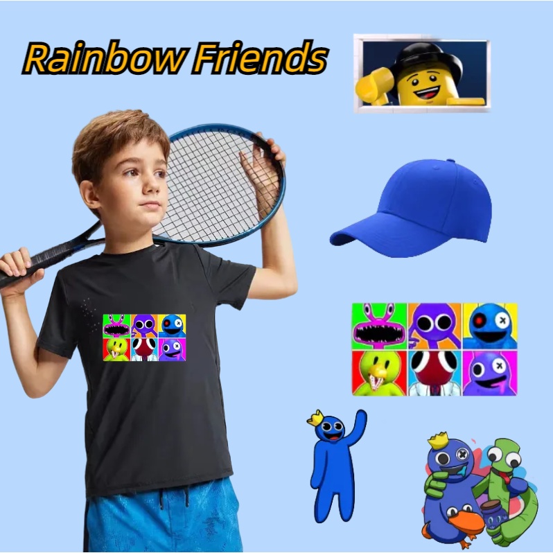 Roblox เสื้อยืดแฟชั่น ลายธีม Rainbow Friend กันน้ํา สําหรับเด็ก