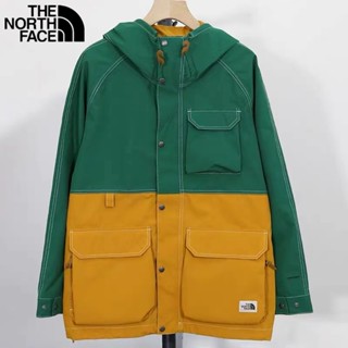 เสื้อแจ็กเก็ตกันลม ปักลาย The North Face 100% กันน้ํา มีซิป สําหรับผู้ชาย และผู้หญิง