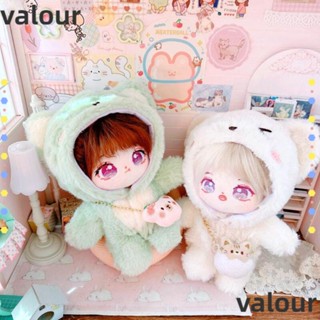 Valour ชุดรอมเปอร์ มีฮู้ด ผ้าฝ้าย ขนเฟอร์ 20 ซม. สําหรับตุ๊กตาแมว