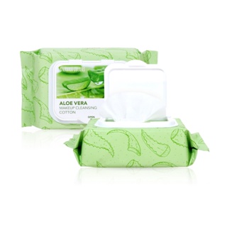 Sivanna Aloe Vera Makeup Cleansing Cotton #HF964 : ซิวานน่า อะโล เวร่า เมคอัพ คลีนซิ่ง เช็ดเครื่องสำอาง x 1 ชิ้น svl