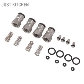 Just Kitchen Ball Lock Keg โพสต์แก๊สของเหลว 18 มม.ด้ายสแตนเลส Poppet ฤดูใบไม้ผลิสำหรับไวน์ Cola Syrup Buckets