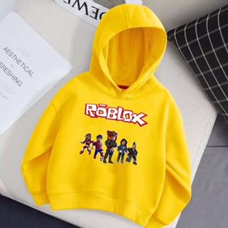 เสื้อโค้ทแขนยาว มีฮู้ด ลาย Roblox แฟชั่นฤดูหนาว สําหรับเด็กผู้ชาย