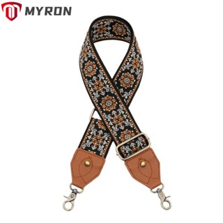 Myron สายกระเป๋าหนัง ปักลาย กว้าง 2 นิ้ว 31.5 นิ้ว ถึง 51.18 นิ้ว ปรับได้ แบบเปลี่ยน สําหรับผู้หญิง