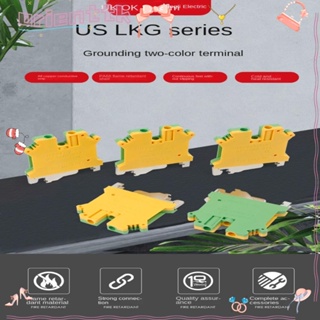 Orienttk บล็อกเทอร์มินัลเชื่อมต่อสายไฟ USLKG6N แบบหนา 6 มม.2 สีเขียว USLKG