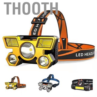 Thooth ABS Headlamp USB Charging Strong Light Long Distance Camping Headlight for Night Riding Fishing