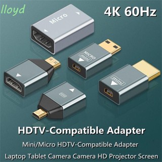 Lloyd อะแดปเตอร์ต่อขยาย HDMI 4K 60HZ Mini Micro HDMI เป็น HDMI ตัวผู้ เป็นตัวเมีย HDMI ตัวผู้ เป็นตัวเมีย