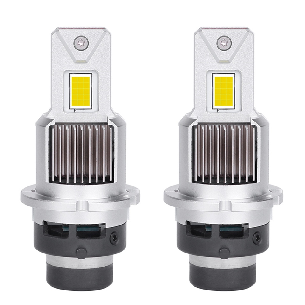 หลอดไฟหน้าซีนอน LED D4S D4R D2R D2S 6000K สีขาว แบบเปลี่ยน 2 ชิ้น