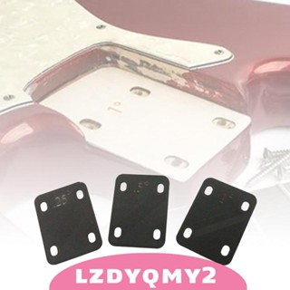 [Lzdyqmy2] แผ่นปะเก็น 4 หลุม สีดํา สําหรับกีตาร์ไฟฟ้า 3 ชิ้น