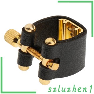 [Szluzhen1] คลิปหนีบปากเป่า หนัง PU ทนทาน สําหรับ Alto Tenor Soprano Sax Saxophone Clarinet Metal Bakelite