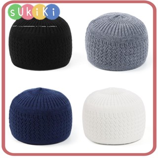 Sukiki หมวกมุสลิม หมวกถัก Kippah หมวกกะโหลก หมวกมัสยิด