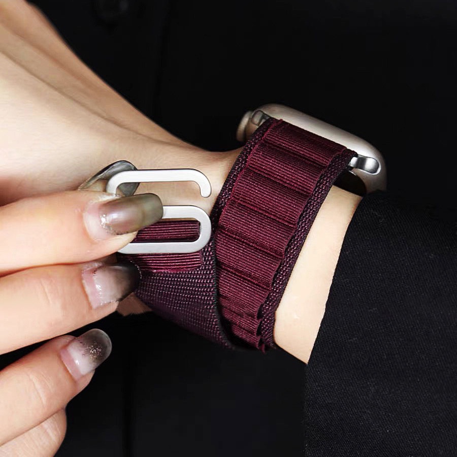 Alpine loop band สําหรับสาย i Watch Ultra 2 series 10 9 7 6 5 3 se 8 ขนาด 38/40/41/42/44/45/46 มม.
