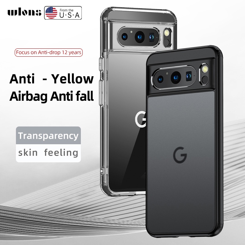 สําหรับ Google Pixel 8 / 8a / 8 Pro Ultra-Thin Anti-knock กันกระแทก TPU กันชน Hard PC โปร ่ งใสกรณี Shell