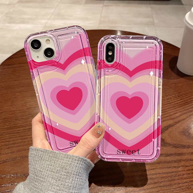 หุ้นไทย เคสโทรศัพท์มือถือ for OPPO A5 A9 A3S A12 A15 A16 A54 A53 A72 A92 A95 A96 A55 A94 A95 F9 ฝาหลังโทรศัพท์หัวใจรัก