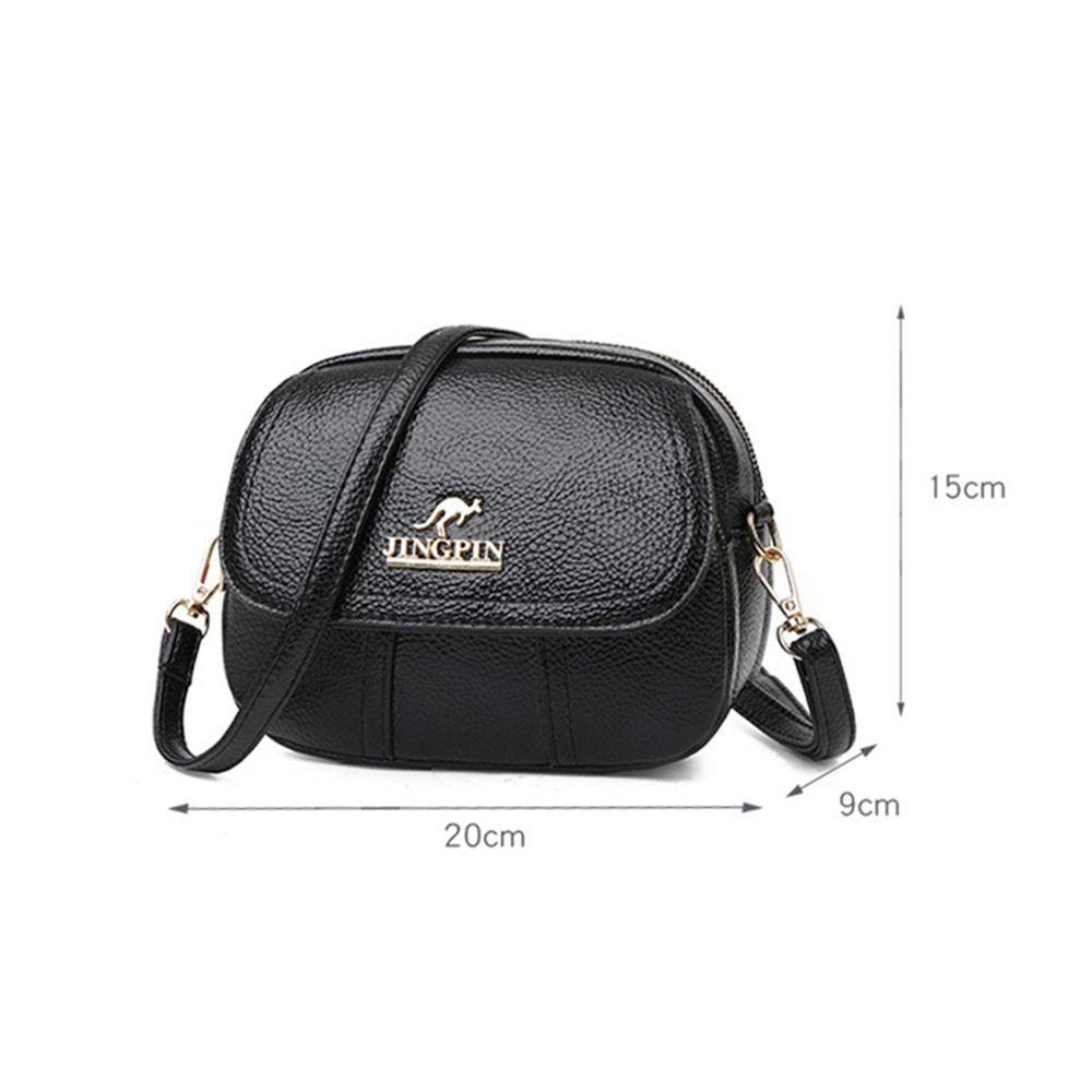 Eniang815 กระเป๋าสะพายไหล่, PU หนังสีทึบกระเป๋าสะพายข้าง,แบบพกพากระเป๋า Messenger ขนาดเล็กผู้หญิงสุภาพสตรี